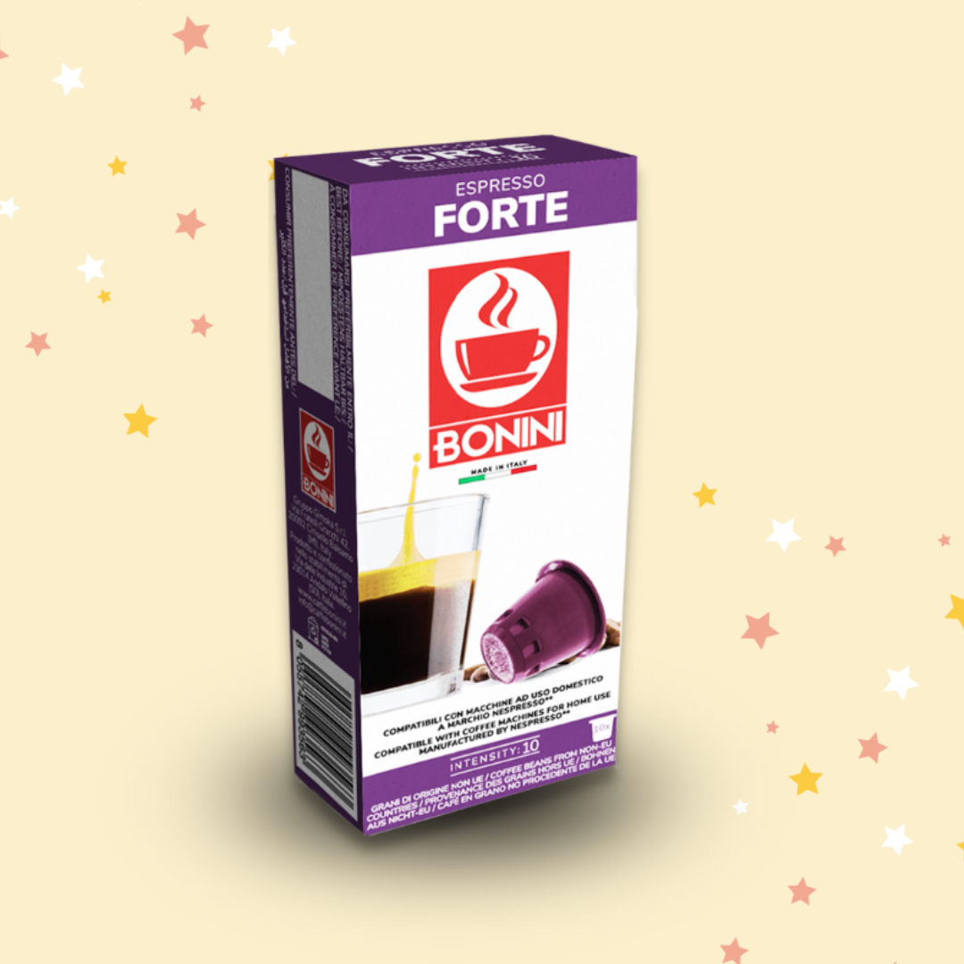 Forte: A substantial and vigorous blend, with a strong and penetrating  aroma, perfect for true connoisseurs – Bonini Coffee